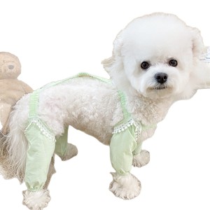 Candy Colored Lace Dog Clothes Solid Polyester <b>Cute</b> Design For Small Medium Dogs Cats Spring Summer Wear - Product Image 3