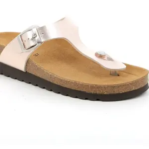 Chanclas italianas de alta calidad Hola, suela ligera microporosa, corcho anatómico y plantilla blanda