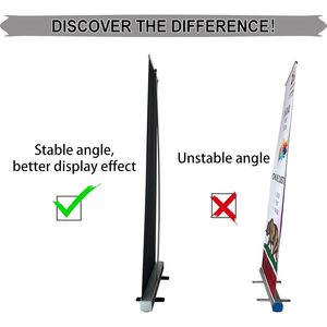 Supporto per Banner retrattile personalizzato X tessuto senza arricciature con stampa UV USA per grandi fiere - Product Image 3
