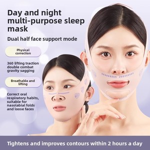 Bán Buôn Nhà Vẻ Đẹp Mặt Nạ Nâng Băng Khuôn Mặt Giảm Béo V Khuôn Mặt Làm Săn chắc <span class=keywords><strong>Nasolabial</strong></span> Nếp Gấp Đôi Chin Mặt Nạ Nâng - Product Image 2