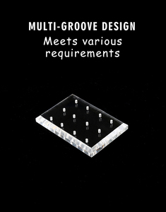 Acrylic <b>Square</b> Nail <b>Drill</b> <b>Bit</b> Holder Portable Transparent Display Board Salon Manicure Nail Art Storage Organizer Tool Stand - Product Image 6