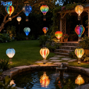 Lámpara <span class=keywords><strong>LED</strong></span> Impermeable con Forma de Llama, Globo Aerostático <span class=keywords><strong>Solar</strong></span>, Lámpara Colgante para Decoración de Jardín, Llama Parpadeante, Decoración Exterior Colgante - Product Image 2