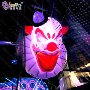 Squelette gonflable publicitaire, modèle de crâne, clown effrayant, tête de fantôme géante gonflable à LED pour <span class=keywords><strong>d</strong></span>écoration de fête en extérieur - Product Image 2