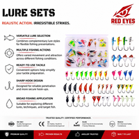 Échantillon Gratuit - Lot de leurres durs articulés en ABS à coulée lente pour la pêche au brochet, à la truite et au culter en eau douce (rivière, ruisseau)