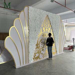 Soportes Decorativos para Eventos, Telón de Fondo Acrílico Blanco Moderno y Alto, Telón de Fondo Dorado para Escenarios, Accesorios para Bodas Baratos de China - Product Image 4