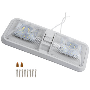 Lumière de toit LED 12V 6W double face 48LED réglable pour éclairage intérieur de camping-car, bateau, caravane - Product Image 5