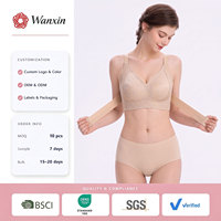 Soutien-gorge sans fil en gelée pour femme, style chinois, broderie jacquard, fermeture avant, push-up, maintien et soutien