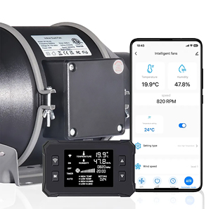 Orientrise nhà máy bán EC động cơ Wifi điều khiển từ xa điều khiển thông minh xả Inline EC Duct <span class=keywords><strong>fan</strong></span> với điều khiển tốc độ - Product Image 2