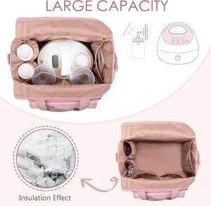 กระเป๋าใส่เครื่องปั๊มนม OEM ใช้ได้กับ <span class=keywords><strong>Spectra</strong></span> <span class=keywords><strong>S1</strong></span>/S2 แผ่นรองกันน้ำ อะไหล่เสริม โพลีเอสเตอร์สำหรับ - Product Image 3