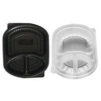 Conteneur alimentaire jetable écologique en PP de 1000 ml, boîte à lunch thermoformée avec couvercle transparent