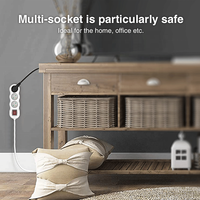 Haute qualité EU Multi Plug Extension Power Socket Extension 3 Way Power Strip Extension Socket 3m Board White Strip