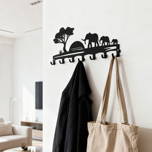 Soporte para Llaves de Pared sin Taladro con 7 Ganchos, Adhesivo Fuerte, Organizador para Baño, Dormitorio y Oficina - Product Image 3