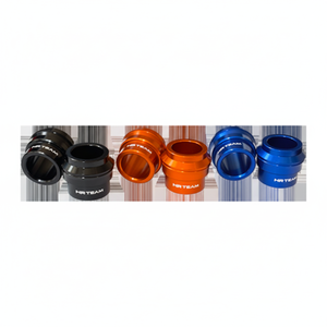 Distanziali ruota posteriore Husaberg TE 125 12-14 adattatori ruota in alluminio da 20mm e 15mm con finitura cromata nera - Product Image 1
