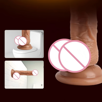 Henghao Super Huge Liquid Silicone Suction Cup Simulation Dildo Electric Remote Control Realistic Touch Waterproof Vaginal Use
