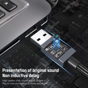 Tarjeta de sonido externa <span class=keywords><strong>USB</strong></span>-A a conector de 3,5 mm, <span class=keywords><strong>adaptador</strong></span> de <span class=keywords><strong>audio</strong></span>, convertidor de auriculares <span class=keywords><strong>USB</strong></span> - Product Image 4