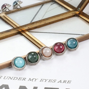 Multi Colors High Quality Wholesale Fancy Starry Candy Style <strong>Shank</strong> Sewing Fur Coat Sew-on <strong>Glass</strong> <strong>Buttons</strong> for Clothes Decorative - Product Image 4