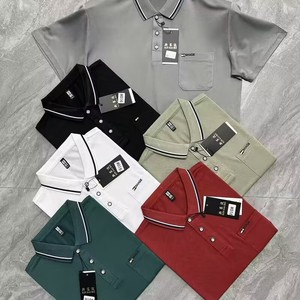 Modello DZP003 da 3,05 Dollari, Taglie Grandi 48-56, <span class=keywords><strong>Polo</strong></span> da Uomo in Cotone Economiche di Alta Qualità, Polos Pour Hommes in Vari Colori - Product Image 2