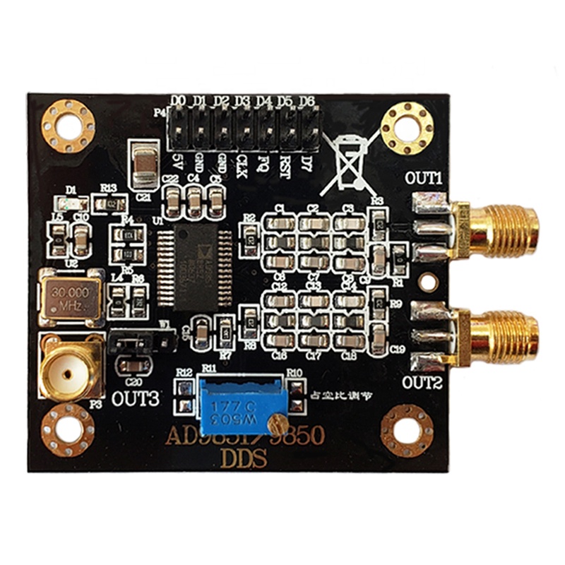 Taidacent AD9850 модуль генератора сигналов DDS генераторы синусоидальной волны прямоугольная волна регулируемый Рабочий цикл генератор сигналов