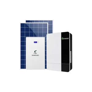 Growattオフグリッド太陽光発電システム家庭用バッテリー付き8kw10kw家庭用リチウム電池付き