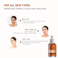 Sérum Visage Personnalisable OEM Anti-Âge Hydratant à l'Astaxanthine, Vitamine E, Antioxydant et Éclaircissant 30ml avec Hyaluronate de Sodium