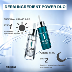 Kit Siero Doppio OEM con 1,5% Acido Ialuronico Puro e 0,3% Acido Ialuronico Puro per Anti-Età e Rassodamento - Liquido Leggero Senza Profumo per il <span class=keywords><strong>Viso</strong></span> - Product Image 3