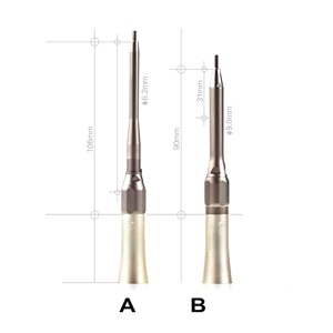 Стоматологический диагональный пневматический наконечник с внешним распылителем, съемной водяной трубкой и изогнутым изгибом для остеотомии - Product Image 6