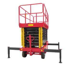 Nueva plataforma elevadora de tijera móvil eléctrica hidráulica de 4-18m con Motor, plataforma elevadora de tijera eléctrica hidráulica, carretilla elevadora a la venta - Product Image 1