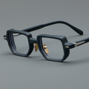Montura de <span class=keywords><strong>Gafas</strong></span> de Acetato Grueso y Pesado, Rectangular Pequeña, Hecha a Mano, para Miopía, Retro, Cuadrada Pequeña, para Hombre y <span class=keywords><strong>Mujer</strong></span> - Product Image 3