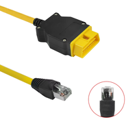 Cable ENET Amarillo para BMW, Actualización de Datos Ocultos, Codificación ICOM, Programador de ECU, Herramienta de Diagnóstico Automotriz, Escáner OBD OBD2
