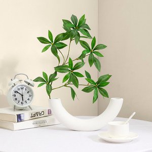 Vente en gros de feuilles vertes artificielles de style nordique de haute qualité pour la décoration de table à la maison, salon, magasin - Product Image 4