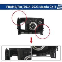 Autoradio Android en gros de l'usine MeiHua, cadre DVD de voiture, souris pour Mazda CX-4 2014-2023, noir mat, panneau de modification du lecteur DVD
