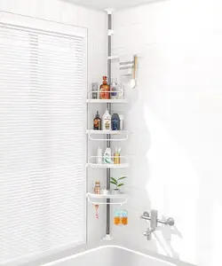 Scaffale ad angolo per wc scaffale portaoggetti per bagno in acciaio inossidabile portaoggetti per doccia a parete