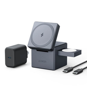 Anker 3-In-1 Wireless Charger Base Magnetic Cube Design 15W Output For Magsafe Devices - Product Image 5