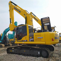 Excavatrice Komatsu PC240LC d'occasion, 25 tonnes, haute performance, avec godet de terrassement, sur chenilles, de fabrication d'origine, à vendre