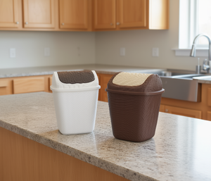 Cestino per Rifiuti in Plastica 23,5x21x35 Cm, Durevole per Cucina, Bagno, Ufficio, Design Minimalista, Autoportante - Product Image 2