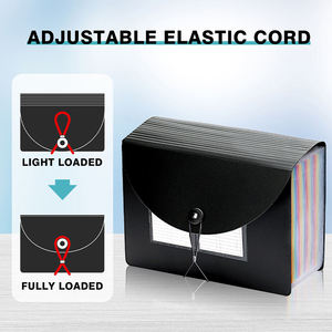 Cartella Portadocumenti a 24 Tasche Arcobaleno, Organizzatore Pieghevole per Documenti Scolastici, Fiscali e Report, Archivio Accordion - Product Image 5