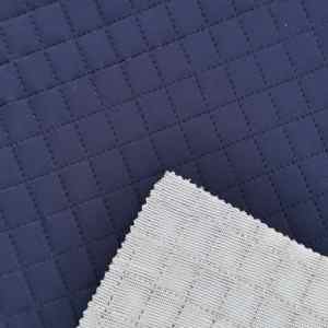 Tela de Forro Impermeable de Alta Calidad MQ, Diseño de Ondas en Color <span class=keywords><strong>Beige</strong></span>, <span class=keywords><strong>Acolchado</strong></span> Ultrasónico sin Costuras, para Ropa de Exterior - Product Image 5