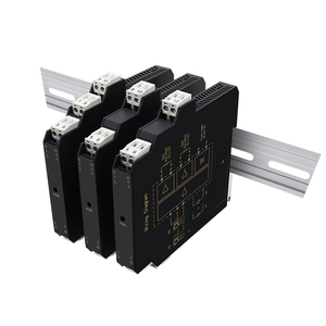 Isolateur de signal de courant industriel 2 entrées 2 sorties 4-20mA/0-20mA, isolation 2500V, haute précision 0,1%, montage sur rail DIN mince 12,8 mm, DC24V - Product Image 1