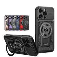 Offre Spéciale 360 ° Rotation Magnétique Sans Fil De Charge Couverture Antichoc Mobile Téléphone Cas pour iPhone 11 12 13 14 15 Plus 16 Pro Max