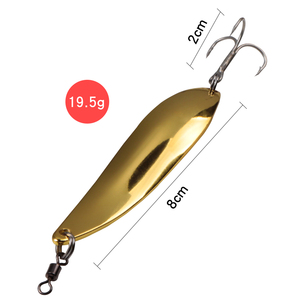 LUSHAZER Esca Artificiale a Cucchiaino in Rame Esca Rigida 19.5g Paillettes Metalliche <span class=keywords><strong>per</strong></span> Pesca alla Carpa <span class=keywords><strong>Trota</strong></span> e Persico - Product Image 3