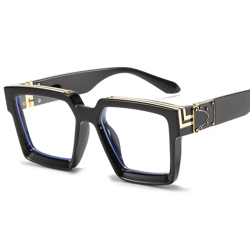 Sıcak satış Steampunk güneş gözlüğü marka tasarımcısı güneş gözlüğü Instagram milyoner tarzı kare güneş gözlüğü UV400 Gafas De Sol