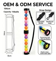 OEM ODM Tube de ramassage de balles de pickleball durable, léger, avec sangle réglable et détachable, et ensemble complet de balles de pickleball