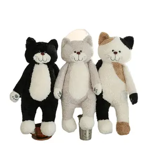 도매 사용자 정의 OEM Kawaii 50cm-110cm 고양이 포옹 베개 고양이 박제 동물 봉제 인형 새끼 고양이 봉제 장난감