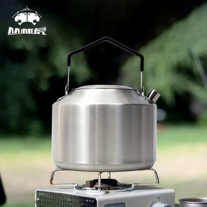 Bouilloire de <span class=keywords><strong>camping</strong></span> en acier inoxydable 304 <span class=keywords><strong>pour</strong></span> le <span class=keywords><strong>camping</strong></span>, les pique-niques et la préparation du café - Product Image 2