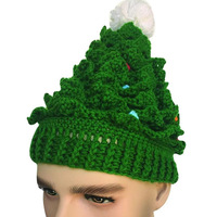 Bonnet tricoté de Noël avec pompon, chaud pour l'hiver, motif Père Noël, vente en gros, logo personnalisé, nouvelle arrivée, unisexe parent-enfant