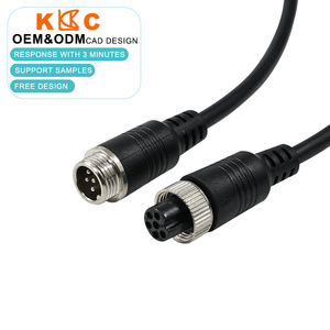 GX12 mannelijke naar vrouwelijke kabel, verlengkabel voor luchtvaartconnectoren, waterdichte kabelboom, autobewakingssysteem - Product Image 1