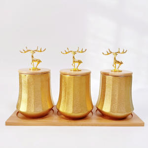 BoXiang Factory Direct Ceramic Coffee Storage Canister Sets Of 3 Piece For The Kitchen Usage