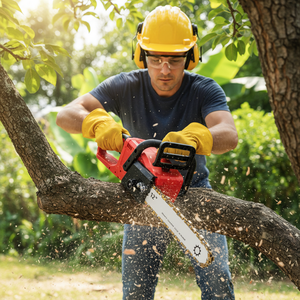 Motosega <span class=keywords><strong>a</strong></span> <span class=keywords><strong>Batteria</strong></span> Brushless da 12 Pollici 21V per Taglio Legna e Potatura Alberi, Unità Base Disponibile Separatamente - Product Image 1