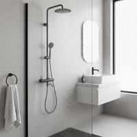 Top Qualité Vente Chaude Taizhou Salle De Bains Murale En Acier Inoxydable Cascade Colonne De Douche