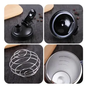 Promoción Barato al por mayor Deportes Gimnasio Botella Logotipo personalizado Acero inoxidable Metal Fitness Mezclador Proteína Gran capacidad Taza <span class=keywords><strong>aislada</strong></span> - Product Image 3